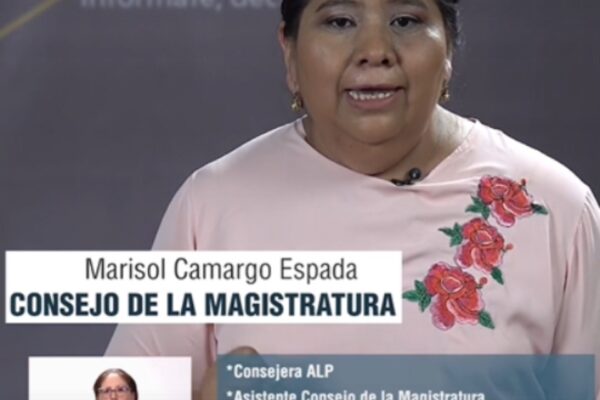 DIFUSIÓN DE MÉRITOS DE MARISOL CAMARGO ESPADA CANDIDATA AL CONSEJO DE LA MAGISTRATURA